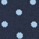 Bretels blauw met lichtblauwe polkadots