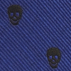 Mini stropdas sleutelhanger skulls blauw