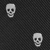 Mini stropdas sleutelhanger skulls zwart